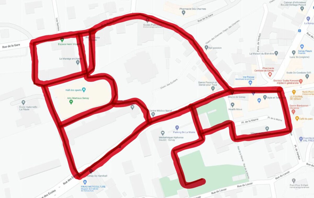 Parcours rouge