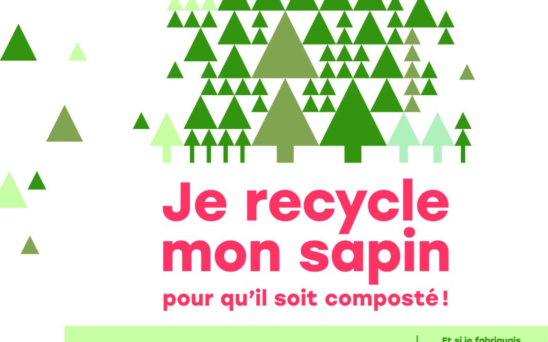 Recyclez votre sapins ! Des points de collecte sont à disposition.