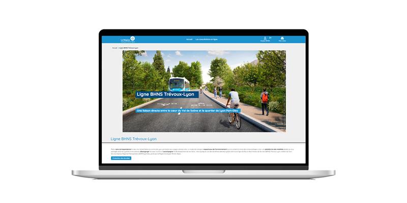 Plus clair et intuitif : le nouveau site internet du projet de ligne de BHNS Trévoux-Lyon est ouvert !