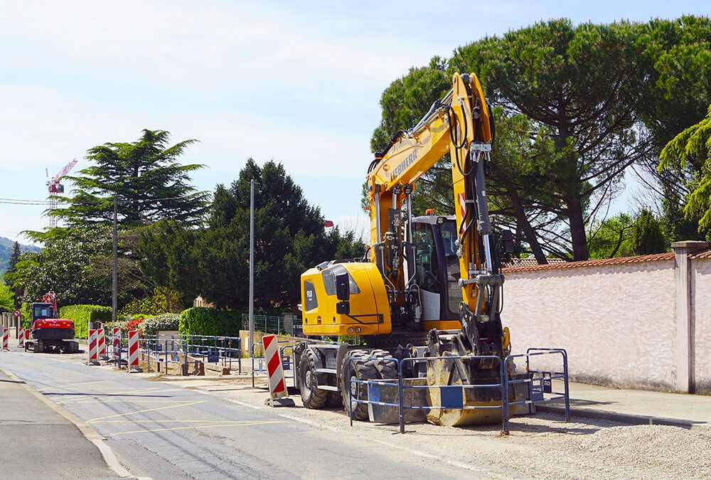 Axe route de Neuville – rue des Écoles : des travaux d’assainissement menés par la Métropole de Lyon