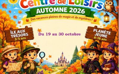 VACANCES D&rsquo;AUTOMNE : Programme du 19 au 30 octobre  2026
